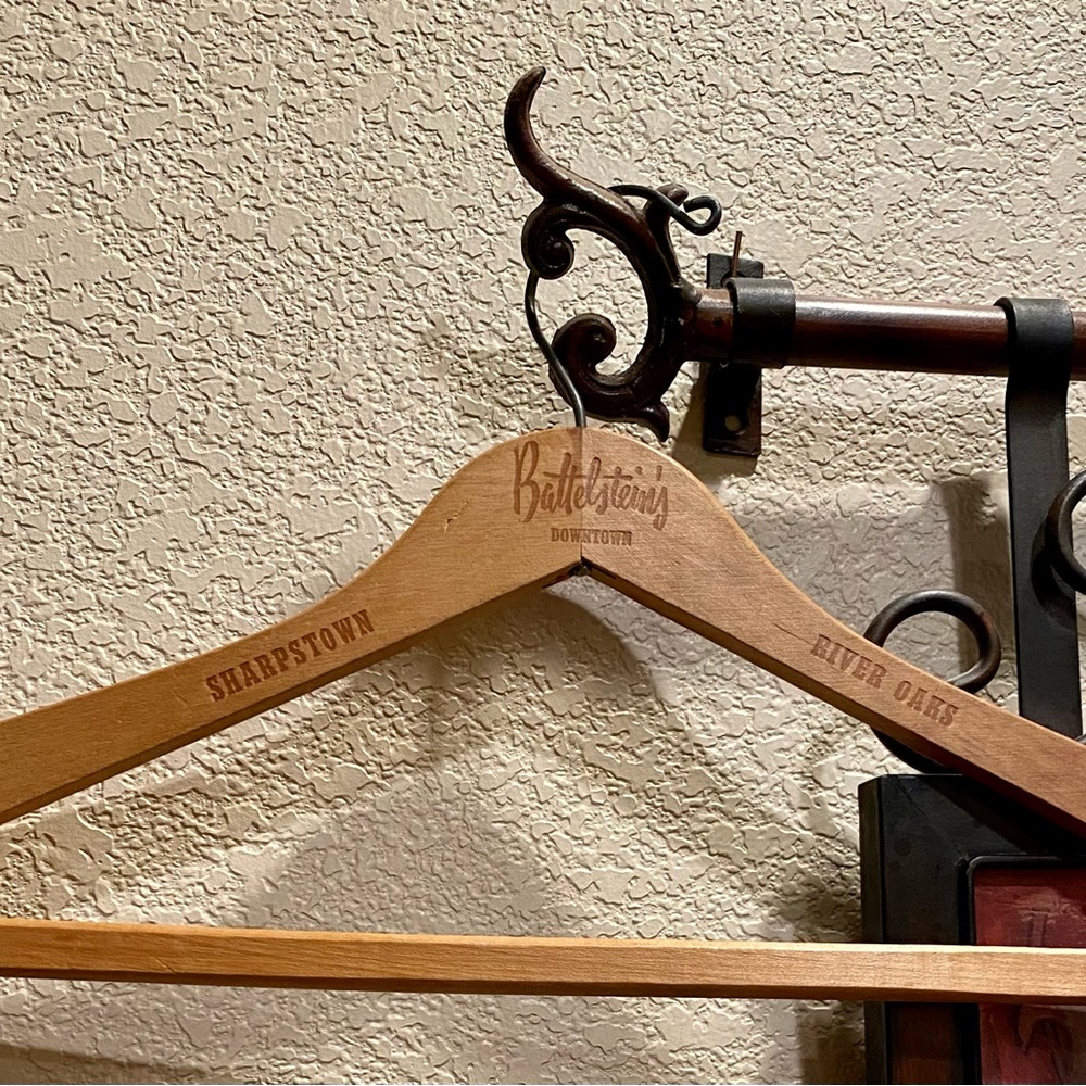 Collectible Battelstein’s Department Store Wooden Hanger